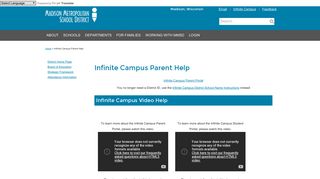 
                            3. Infinite Campus Parent Help | Madison Metropolitan School ... - Mmsd Ic Portal