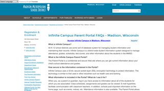 
                            5. Infinite Campus Parent Portal FAQs - Madison, Wisconsin ... - Mmsd Ic Portal