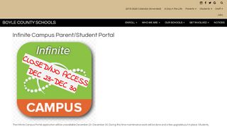 
                            3. Infinite Campus Parent/Student Portal - Boyle County Schools - Boyle County Infinite Campus Portal