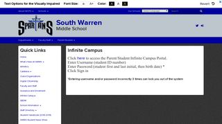 
                            2. Infinite Campus - South Warren Middle - Warren County Schools - Infinite Campus Student Portal Warren County Ky