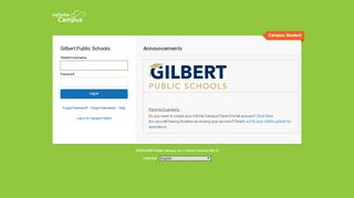 
Infinite Campus Student Portal - Gilbert Public Schools

