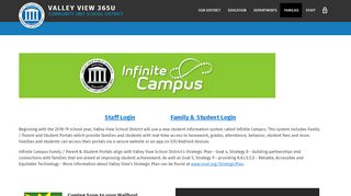 
                            5. Infinite Campus - Valley View School District's - Vega Student Portal
