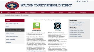 
                            6. Infinite Campus vs. Schoology - Walton County School District - Infinite Campus Portal Walton County Ga