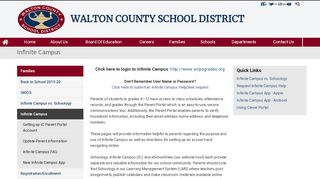 Infinite Campus - Walton County School District