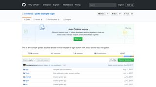 
                            3. infinitered/ignite-example-login: This is an example ... - GitHub - Project Ignite Portal