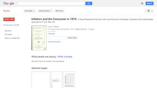 
                            5. Inflation and the Consumer in 1974: A Study Prepared for the ... - Ppi Rpi Portal