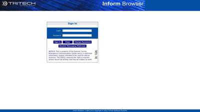 Inform Browser : 5.825.16.0- Login