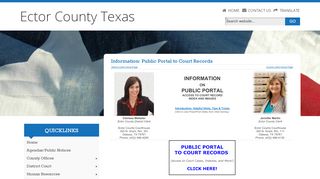 
                            2. Information about the Public Portal - Ector County, Texas - Ector County Portal