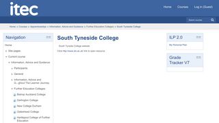 
Information, Advice and Guidance: South Tyneside College
