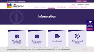 
                            7. Information - Cambridge Intermediaries - Cambridge Building Society Portal