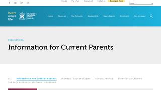
                            3. Information for Current Parents – St Andrew's Cathedral School - Sacs Portal