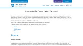 
                            1. Information for Former Netset Customers - Xplornet - Netset Login