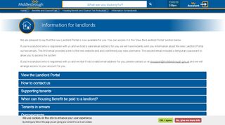 
                            1. Information for landlords | Middlesbrough Council - Middlesbrough Landlord Portal