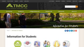 
                            5. Information for Students - Truckee Meadows Community College - Tmcc Edu Portal