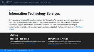 Information Technology Services | Pennsylvania College of ... - Pct Plato Portal
