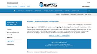 
                            7. Information & Technology / Single Sign-On - Broward County ... - Broward Schoology Student Portal