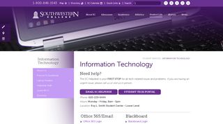 
                            6. Information Technology - Southwestern College - Southwestern College Kansas Blackboard Portal