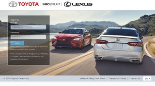 
                            3. Infostream Sign In / Infostream Se connecter - Toyota Canada Portal