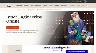 
                            8. Inner Engineering Online | Isha Yoga | Sadhguru - Inner Engineering Online Portal