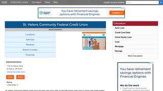 
                            2. InRoads Credit Union - St Helens, OR - Credit Unions Online - St Helens Credit Union Portal
