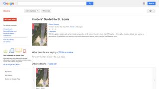 
                            2. Insiders' Guide® to St. Louis - Bethesda Insiders Portal