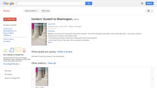
                            7. Insiders' Guide® to Washington, - Bethesda Insiders Portal