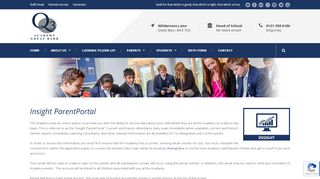
                            1. Insight ParentPortal | Q3 Academy Great Barr - Q3 Student Portal