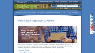 
                            2. Inspections & Permits - WakeGOV - Wake County Permit Portal