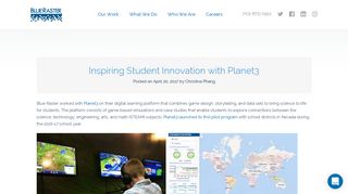 
                            6. Inspiring Student Innovation with Planet3 | Blue Raster - Student Portal Explore Planet 3