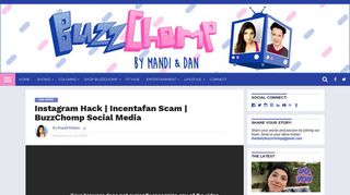
                            4. Instagram Hack | Incentafan Scam | BuzzChomp Social Media - Incentafan Portal