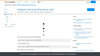 
                            5. Instagram, How to get All photos by Tag? - Stack Overflow - Sometag Login