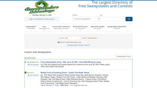 
                            3. instant cash Sweepstakes | instant cash Contests - Instantcashsweepstakes Com Portal