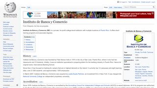 
                            5. Instituto de Banca y Comercio - Wikipedia - Ibanca Net Portal