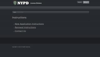 
                            4. Instructions · Government Portal - Nypd License Division Public Portal