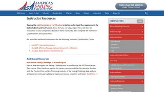
                            7. Instructor Resources - American Sailing Association - American Sailing Association Portal