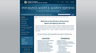 
                            4. Insurance Agent and Agency Services - Department of ... - My Florida Insurance License Portal