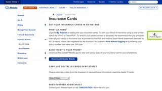 
                            9. Insurance Cards | Allstate Insurance Company - Allstate Lienholder Portal