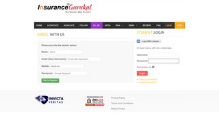 
                            1. Insurance Gurukul Student Login - Om Gurukul Student Portal