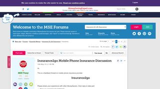 
                            10. Insurance2go Mobile Phone Insurance Discussion - MoneySavingExpert ... - Insurance 2 Go Portal