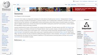 
                            8. Insureon - Wikipedia - Insureon Portal