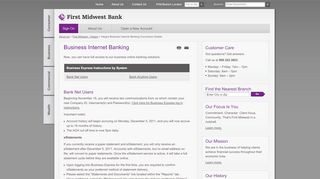 
                            8. Integra Business Internet Banking ... - First Midwest Bank - First Midwest Bank Business Portal