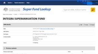 
                            6. INTEGRA SUPERANNUATION FUND | Super Fund Lookup - Ing Integra Super Login