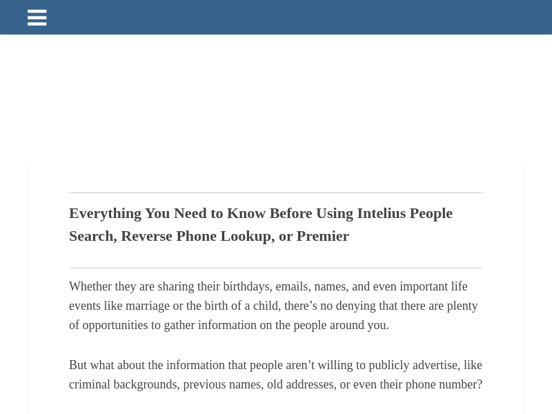
                            3. Intelius Review (Warning) | The Truth about Intelius. What ...