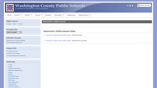 
Interactive Achievement | Washington County Public Schools  
