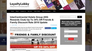 
                            2. InterContinental Hotels Group (IHG Rewards Club) Up To 34 ... - Ihg Friends And Family Portal