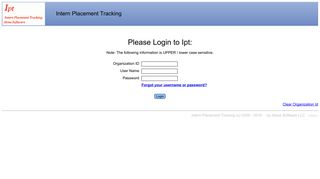 
                            10. Intern Placement Tracking - Ipt Login - Ollusa Portal