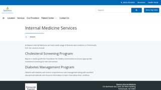 
                            4. Internal Medicine Services | Beacon Internal Medicine - Beacon Internal Medicine Patient Portal