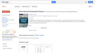 
                            7. International Corporate Finance: Value Creation with ... - Rk Exchange Login