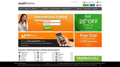 International Prepaid Calling Cards & Plans  Enjoy Prepaid