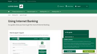 
                            3. Internet Banking - How to Log On / Log Out - Lloyds Bank - Portal To Lloyds Credit Card